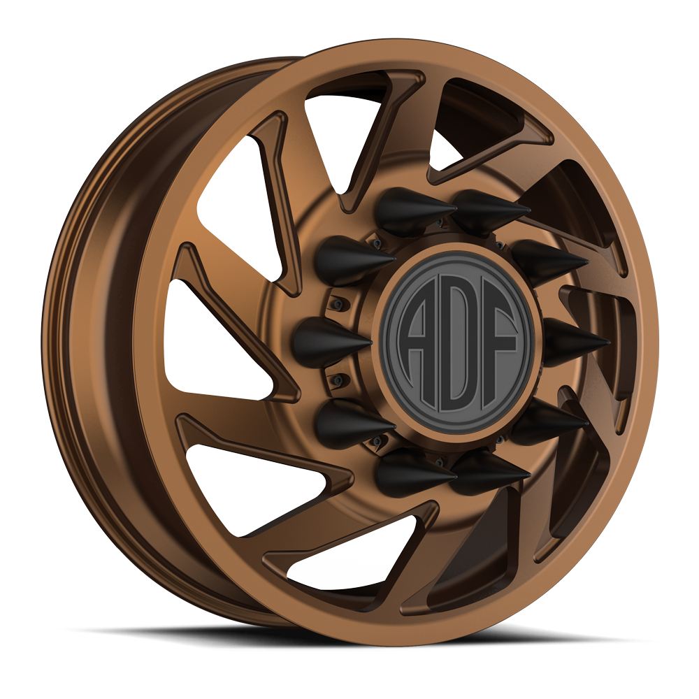 CONTRACTOR Show Class forged dually wheel, bronze finish, front wheel