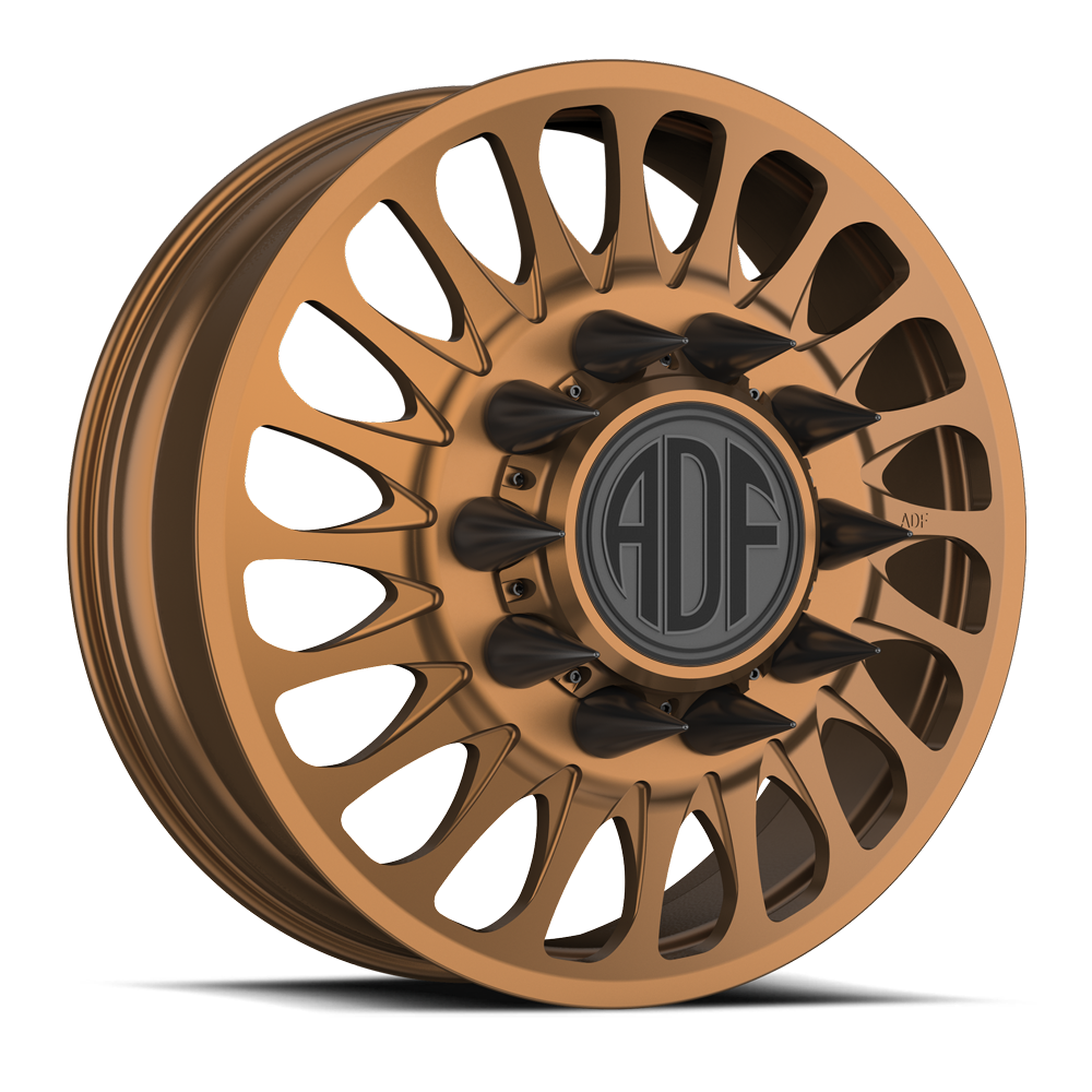CYCLONE Show Class forged dually wheel, bronze finish, front wheel