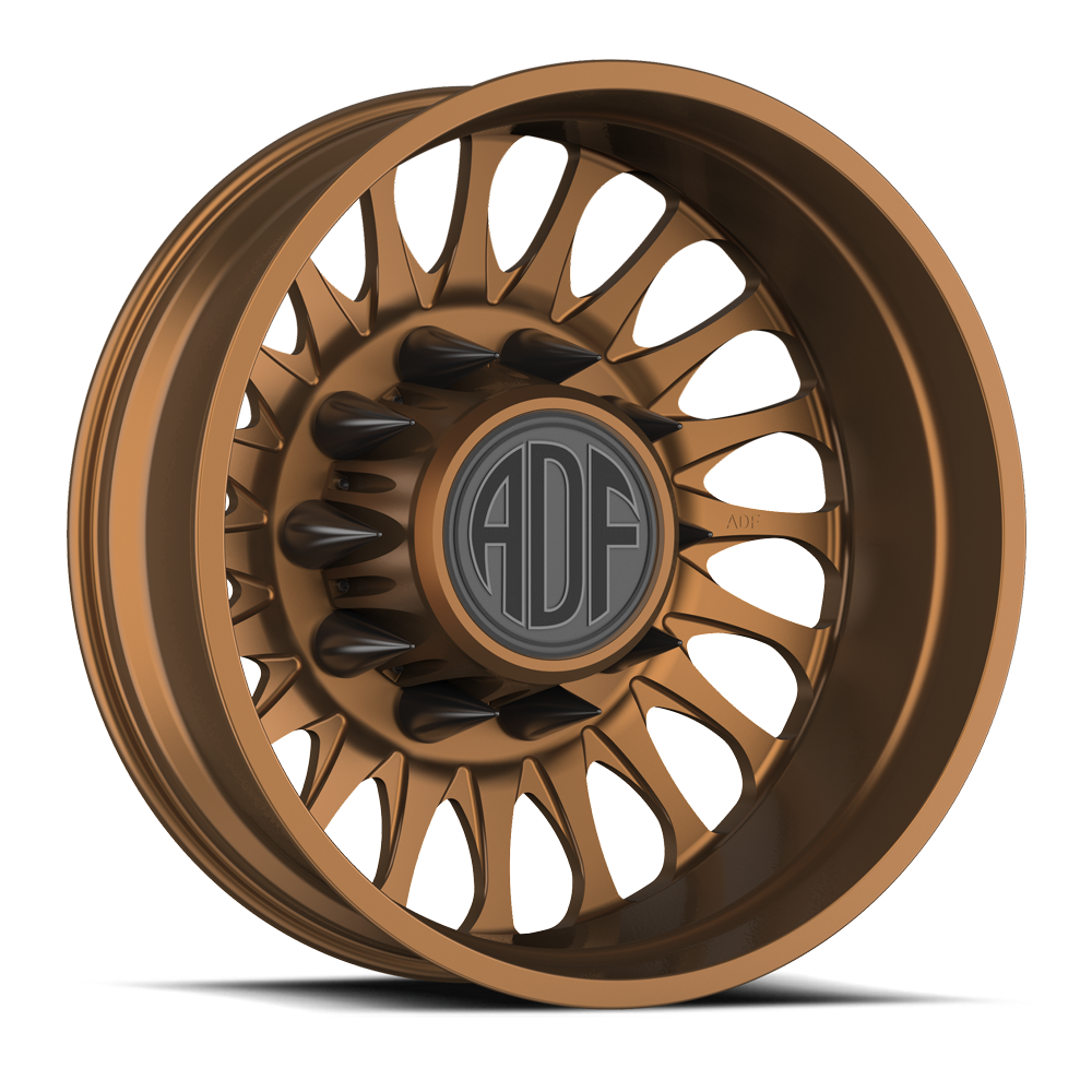 CYCLONE Show Class forged dually wheel, bronze finish, rear wheel
