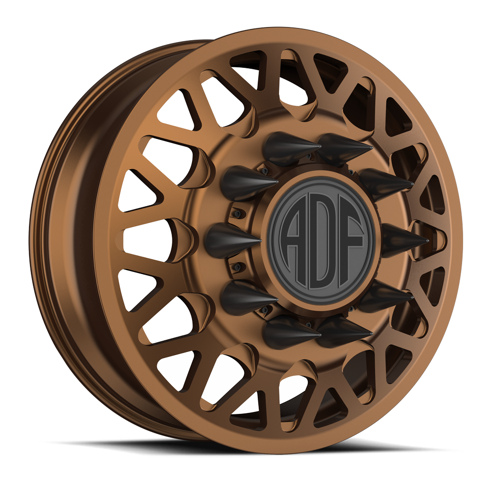 HOT SHOT Show Class forged dually wheel, bronze finish, front wheel