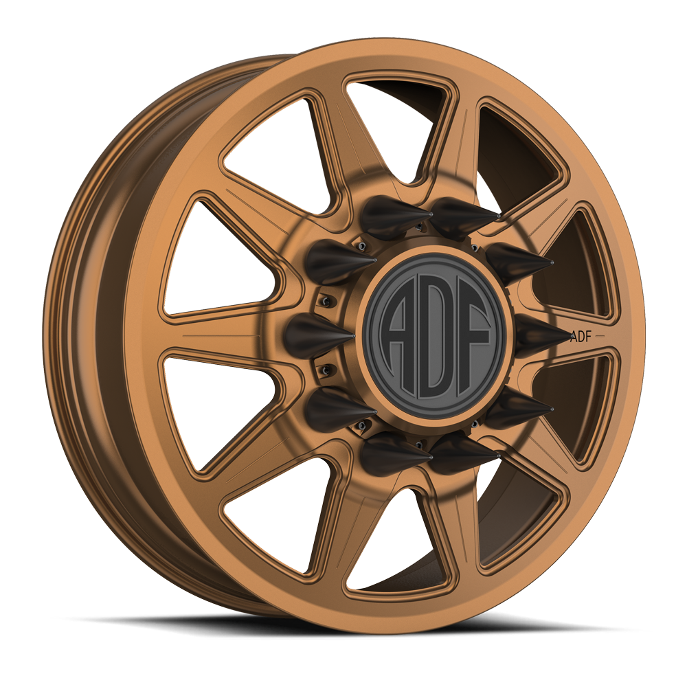 LONESTAR Show Class forged dually wheel, bronze finish, front wheel