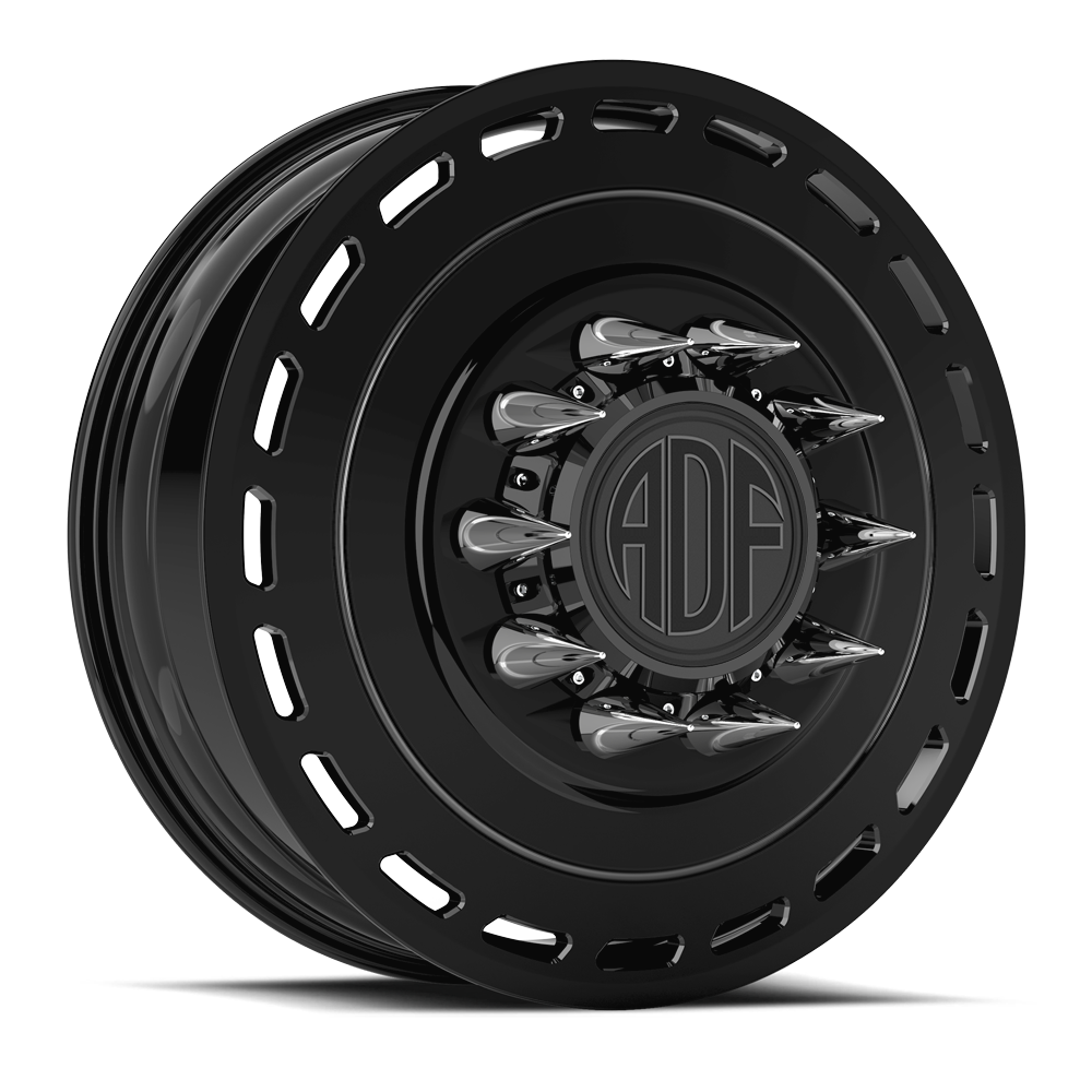 LTD Show Class forged dually wheel, gloss black finish, front wheel