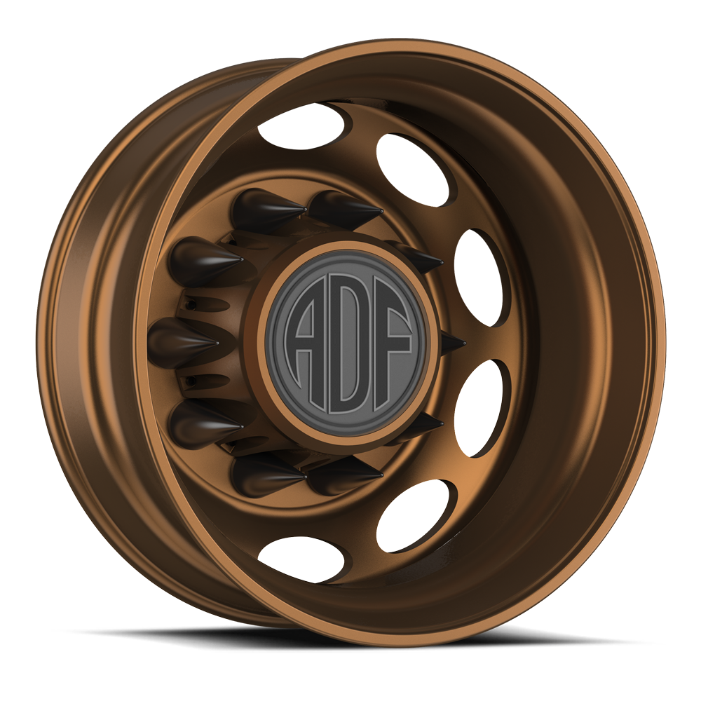 MEGA PETE Working Class forged dually wheel, bronze finish, rear wheel