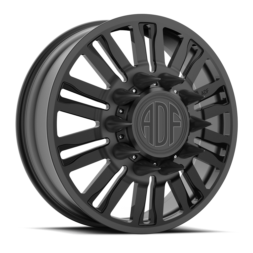 RIPPER Show Class forged dually wheel, satin black finish, front wheel