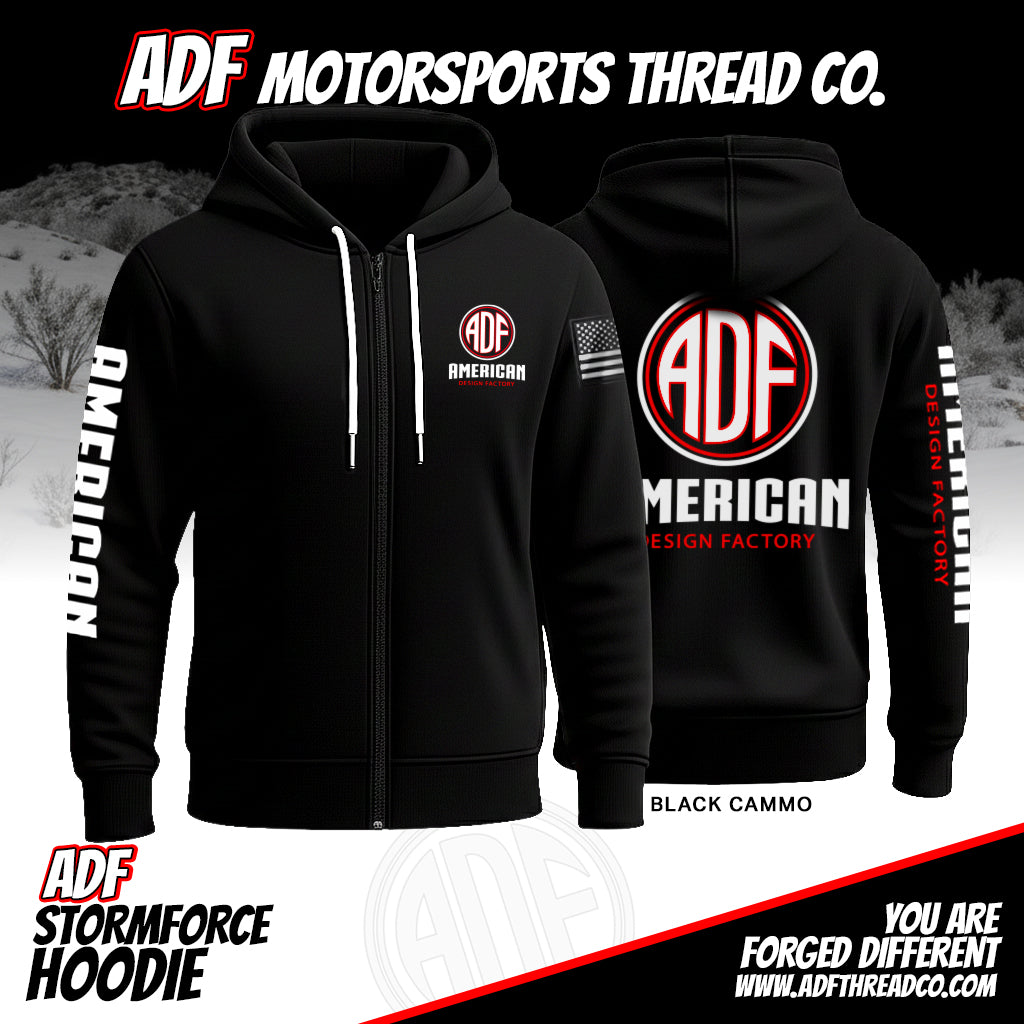 ADF Storm Force Hoodie - Onyx Black