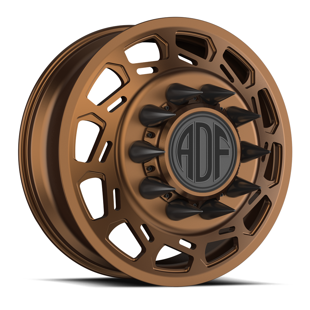 PAYLOAD Show Class forged dually wheel, bronze finish, front wheel