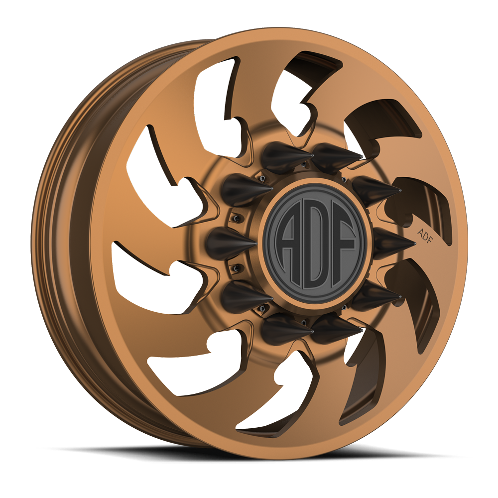 REAPER Show Class forged dually wheel, bronze finish, front wheel