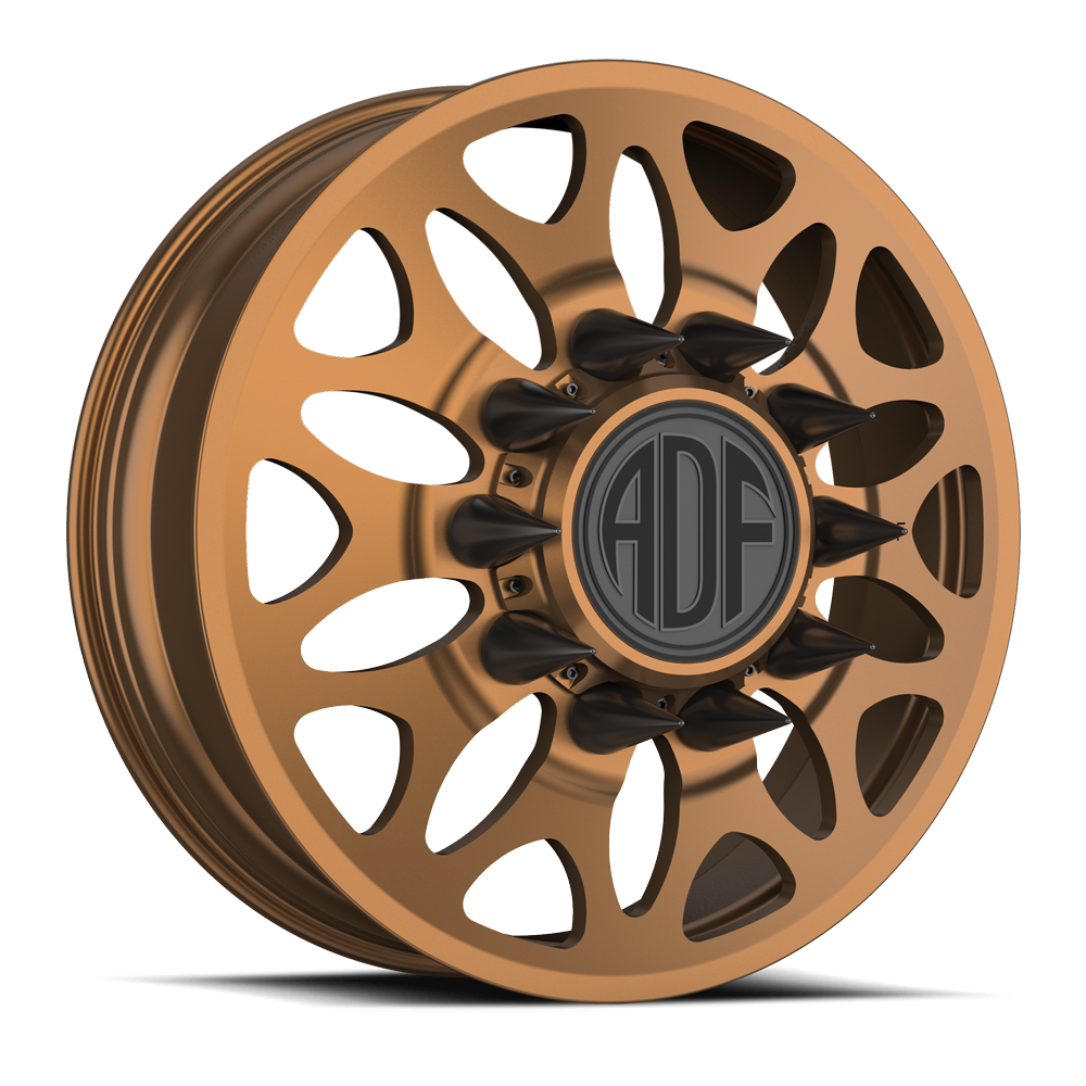 ZYN Show Class forged dually wheel, bronze finish, front wheel