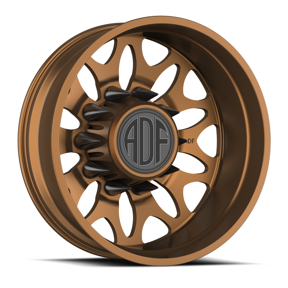 ZYN Show Class forged dually wheel, bronze finish, rear wheel