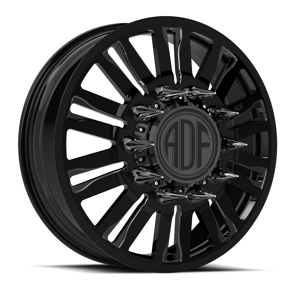 RIPPER Show Class forged dually wheel, gloss black finish, front wheel