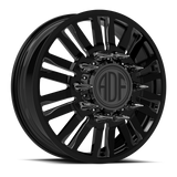 RIPPER Show Class forged dually wheel, gloss black finish, front wheel