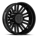 RIPPER Show Class forged dually wheel, gloss black finish, rear wheel