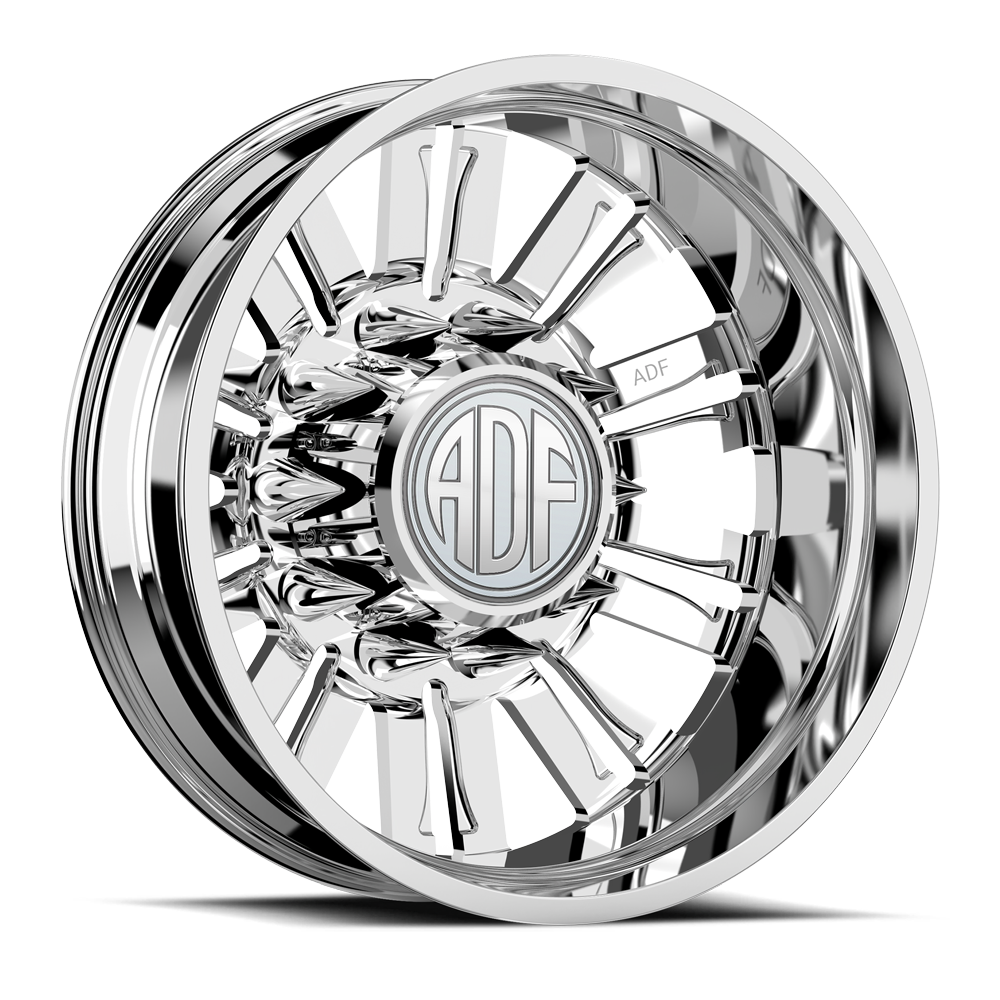 RIPPER Show Class forged dually wheel, polished finish, rear wheel