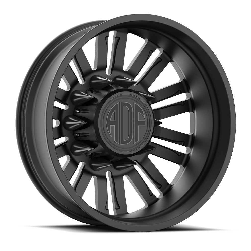RIPPER Show Class forged dually wheel, satin black finish, rear wheel
